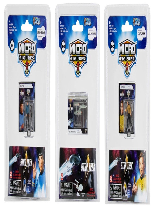 World's Smallest Star Trek Bundle Set of 3 Micro Figures - Image 1